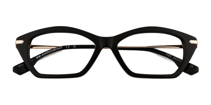 Black Gold Vise -  Acetate Eyeglasses