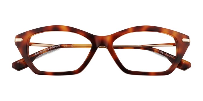 Tortoise Gold Vise -  Acetate Eyeglasses