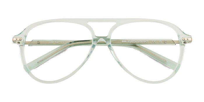 Clear Green Uni -  Acétate Lunettes de vue