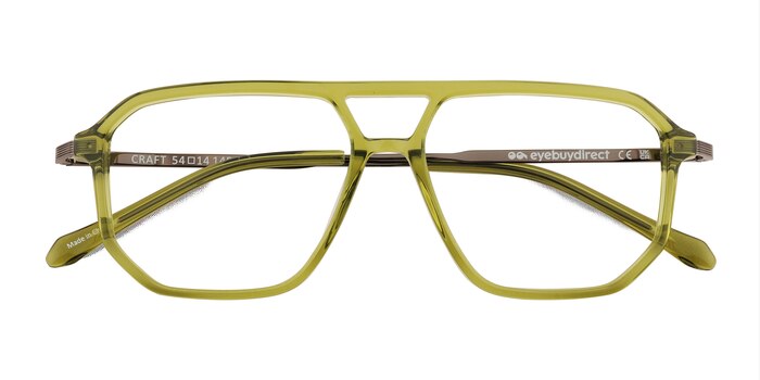 Clear Green Craft -  Acetate Eyeglasses