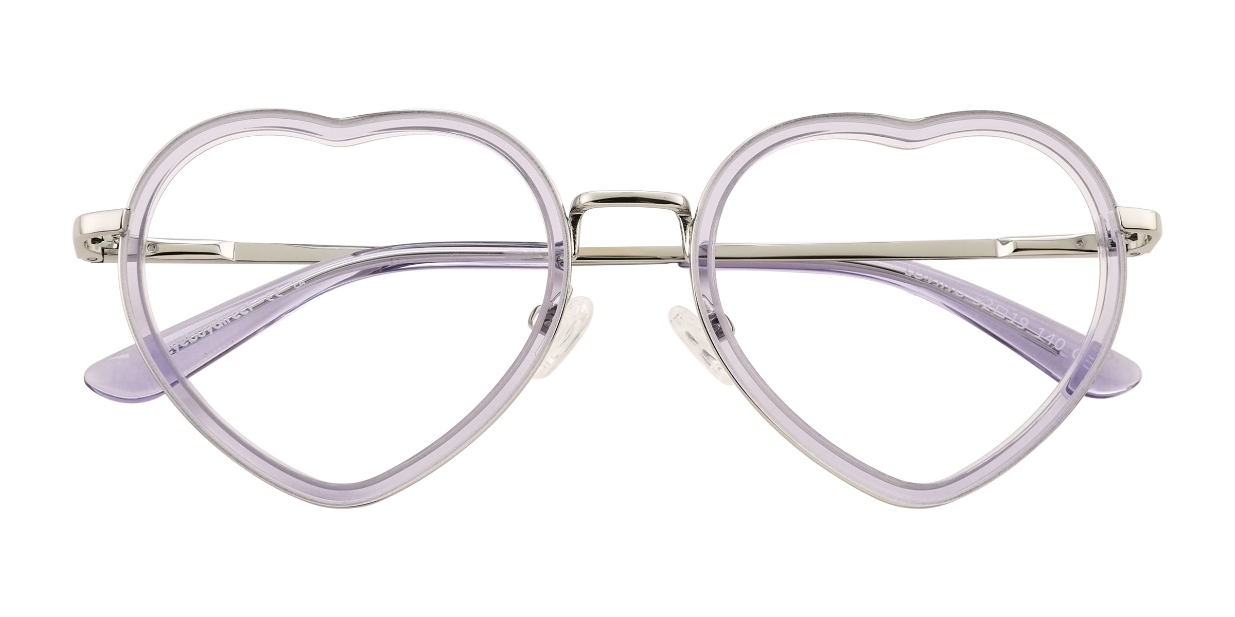Unisex s heart Purple Metal,Acetate Prescription eyeglasses - Eyebuydirect s Loving