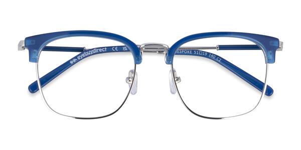 Blue Silver Bespoke -  Acetate Eyeglasses