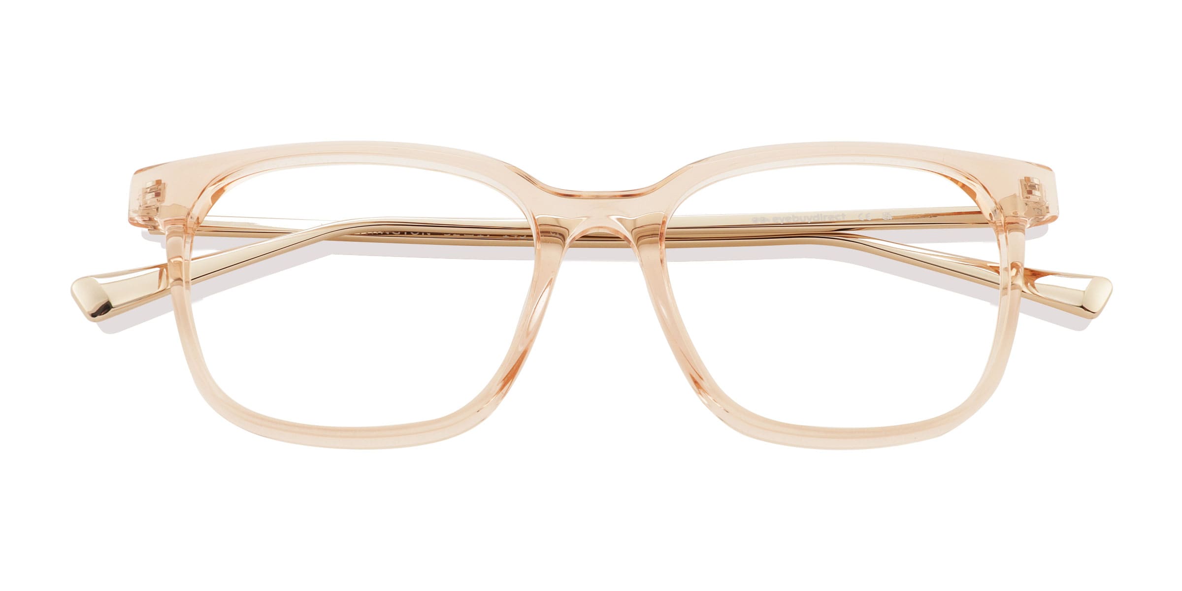 Unisex s square Champaign AcetateMetal Prescription eyeglasses - Eyebuydirect s Worthington 66$
