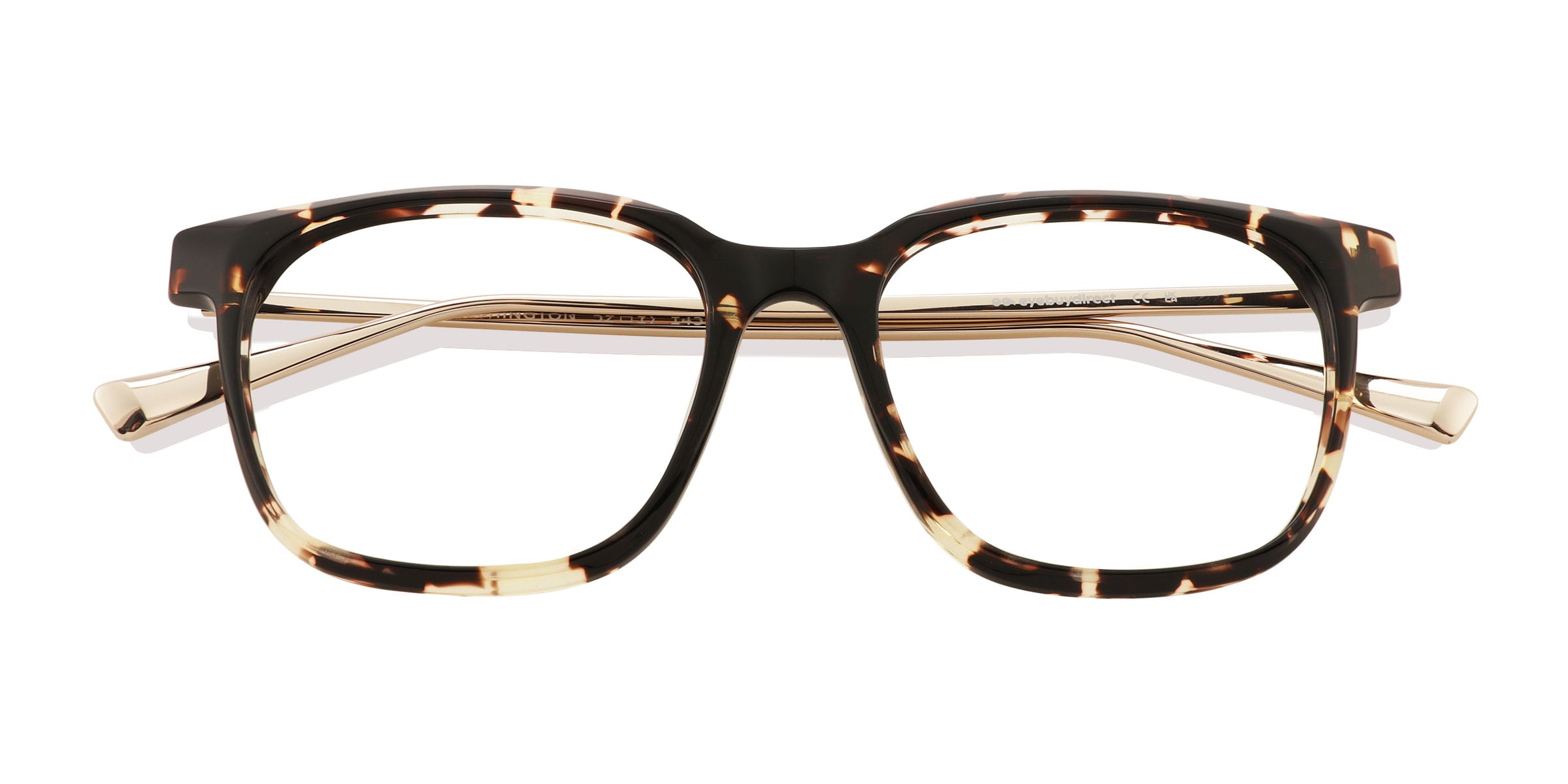 Unisex s square Tortoise AcetateMetal Prescription eyeglasses - Eyebuydirect s Worthington 66$
