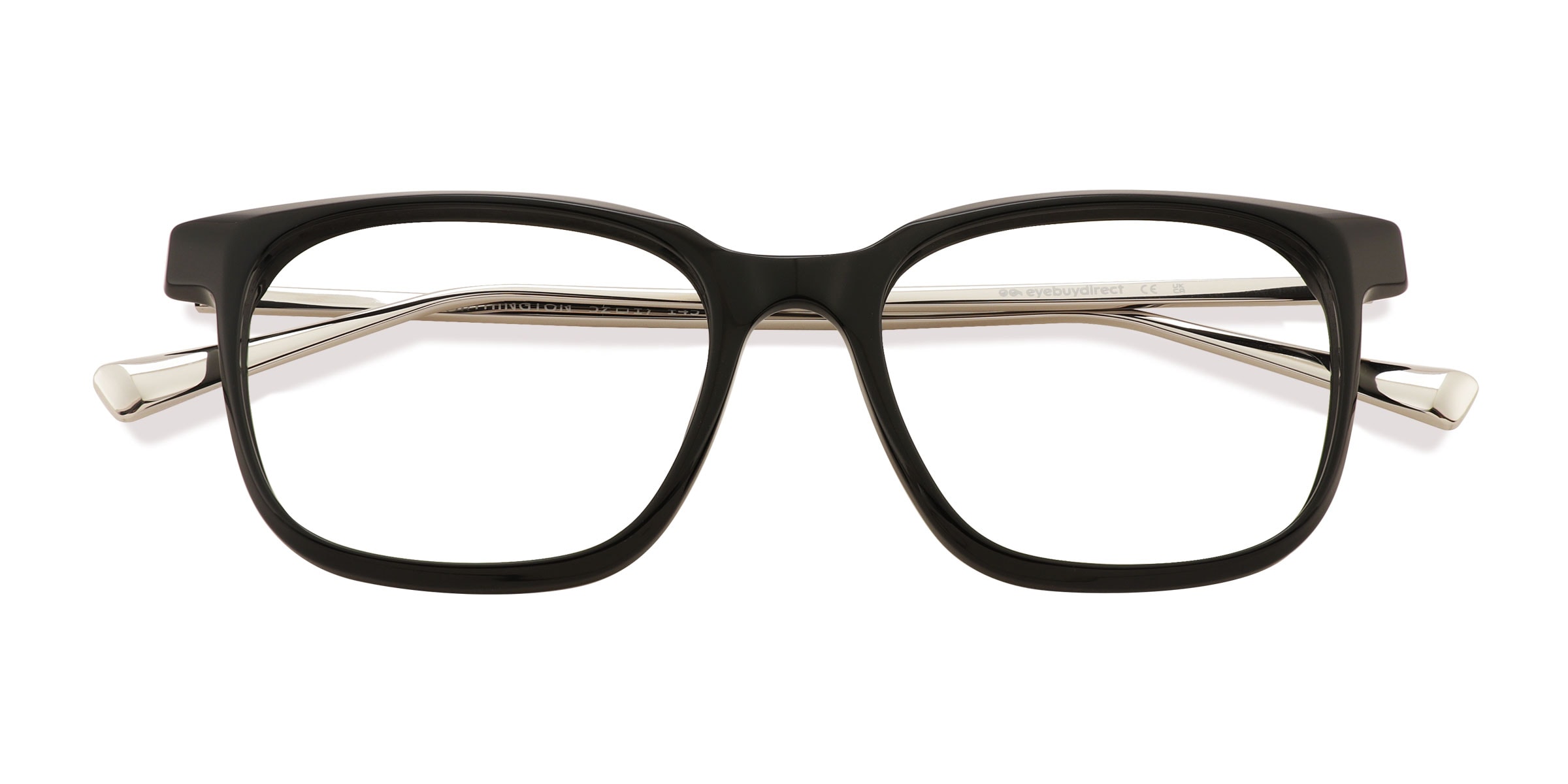 Unisex s square Black AcetateMetal Prescription eyeglasses - Eyebuydirect s Worthington 66$