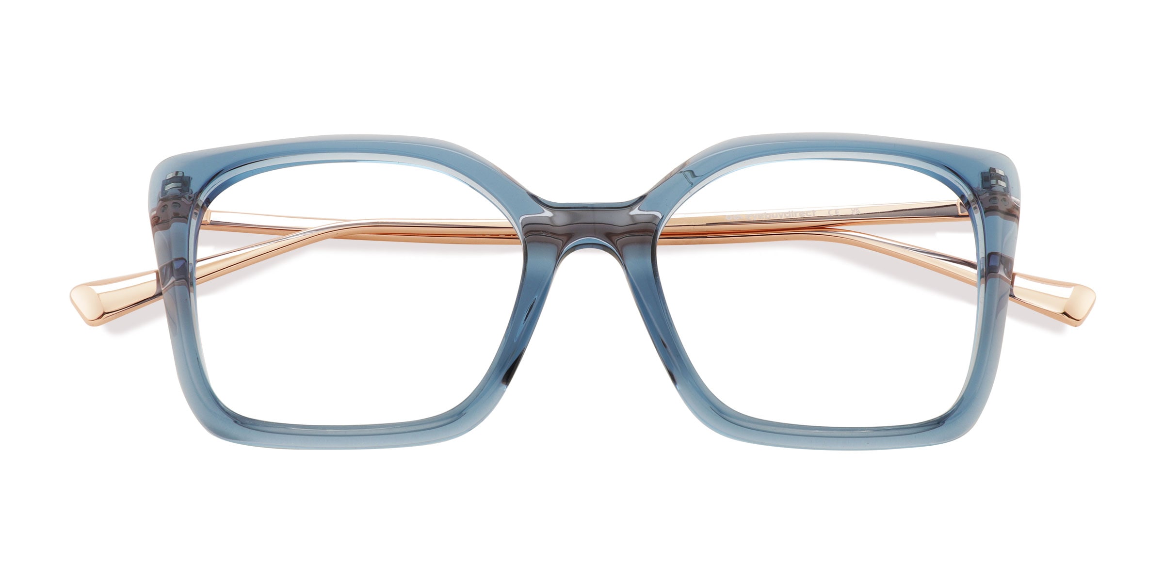 Unisex s square Blue AcetateMetal Prescription eyeglasses - Eyebuydirect s Vanderbuilt 59$