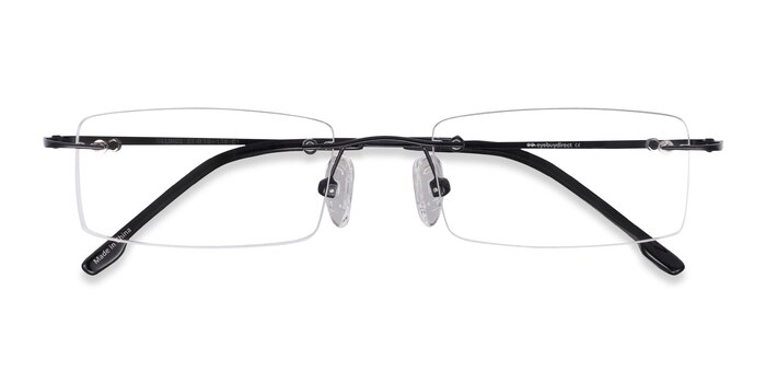 Black Billings -  Lightweight Metal Eyeglasses