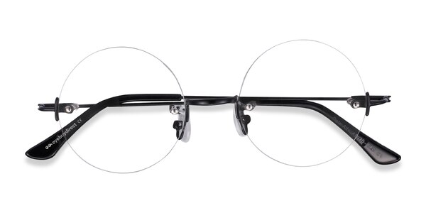 Palo Alto Round Black Rimless Eyeglasses | Eyebuydirect