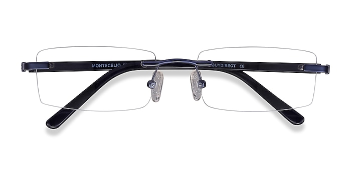 Navy Montecelio -  Metal Eyeglasses