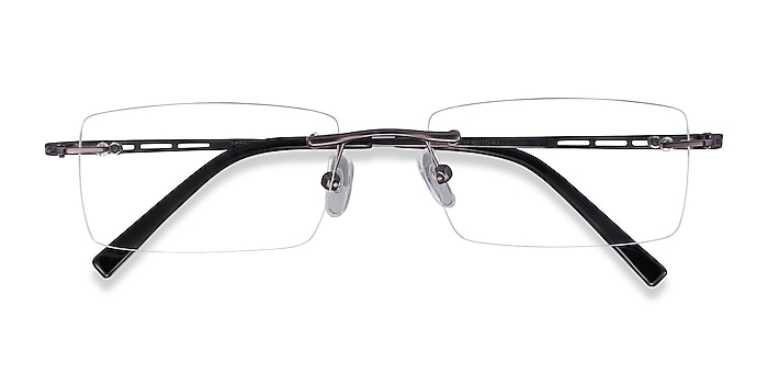 Gunmetal Percy -  Lightweight Metal Eyeglasses