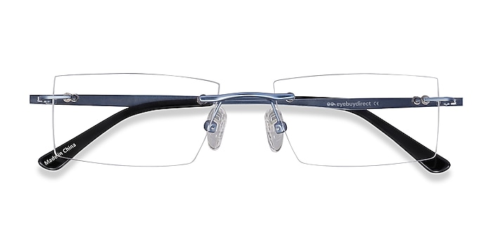 Blue Primo -  Lightweight Metal Eyeglasses