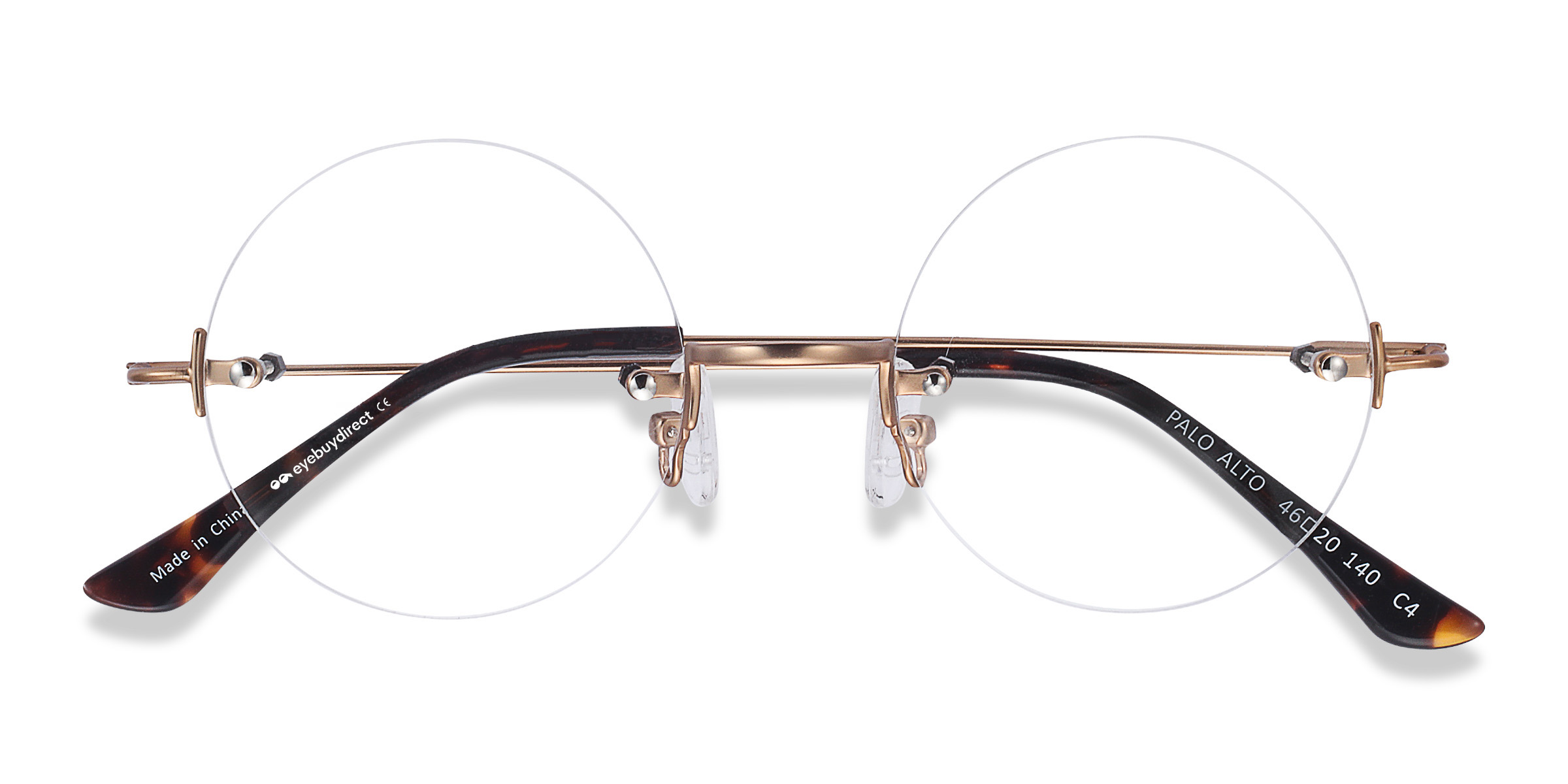 Unisex s roundMetal Prescription eyeglasses - Eyebuydirect s Palo Alto