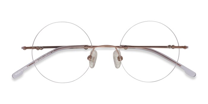 Rose Gold Altus -  Vintage Metal Eyeglasses