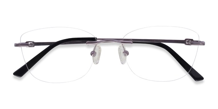 Vince Rectangle Light Purple Rimless Eyeglasses | Eyebuydirect