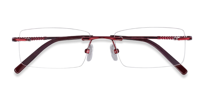Burgundy Earl -  Metal Eyeglasses