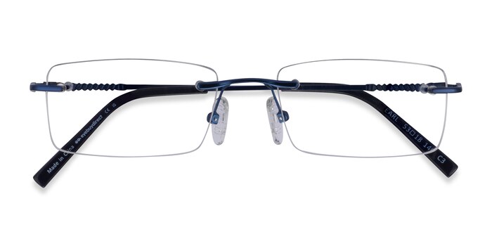 Navy Earl -  Metal Eyeglasses