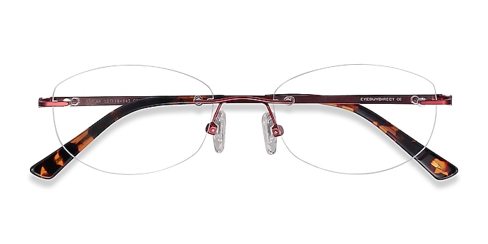 Red Athena -  Lightweight Metal Eyeglasses