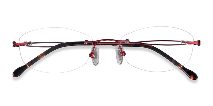 Burgundy Create -  Lightweight Metal Eyeglasses