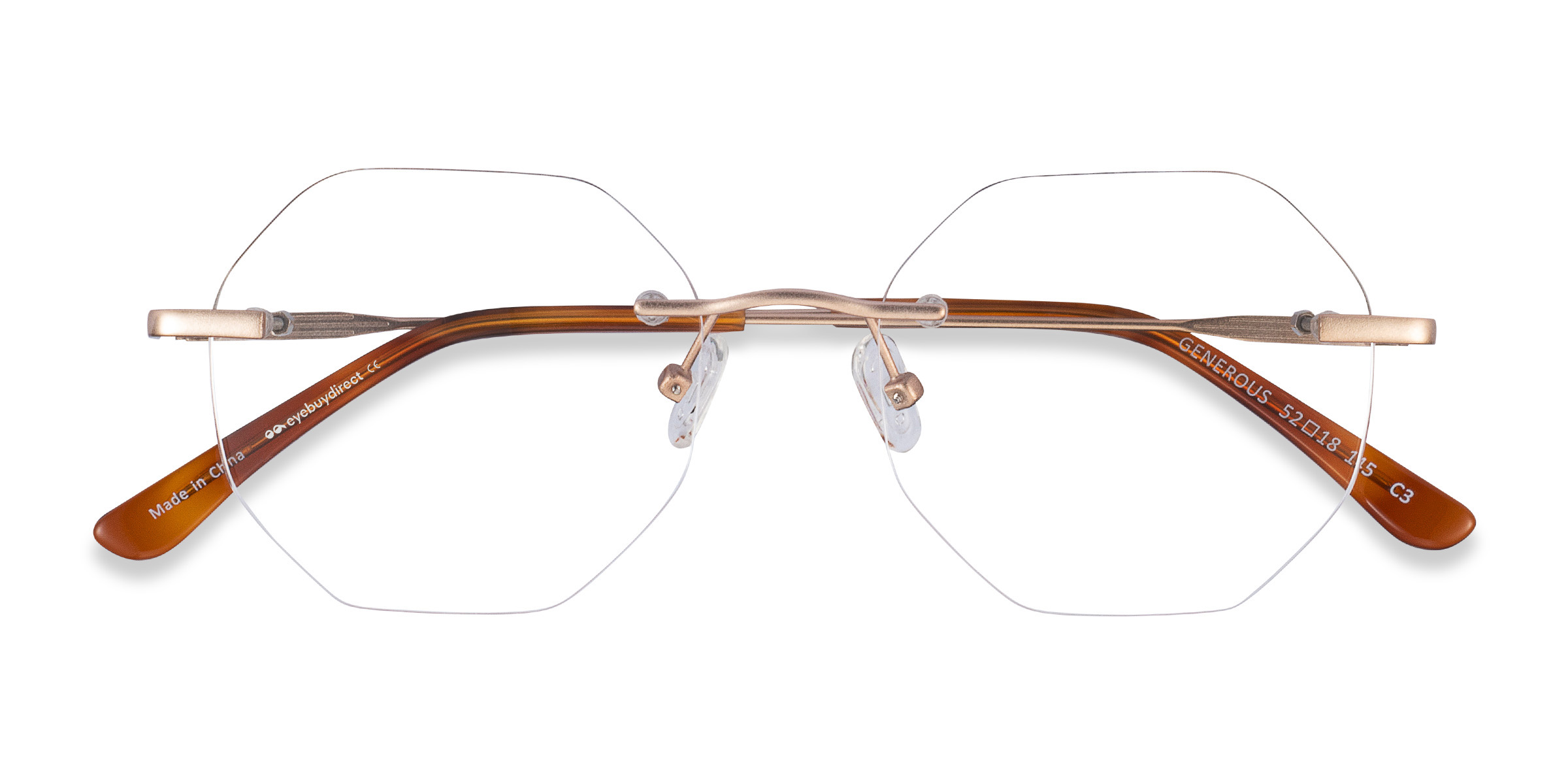 Unisex s geometricMetal Prescription eyeglasses - Eyebuydirect s Generous