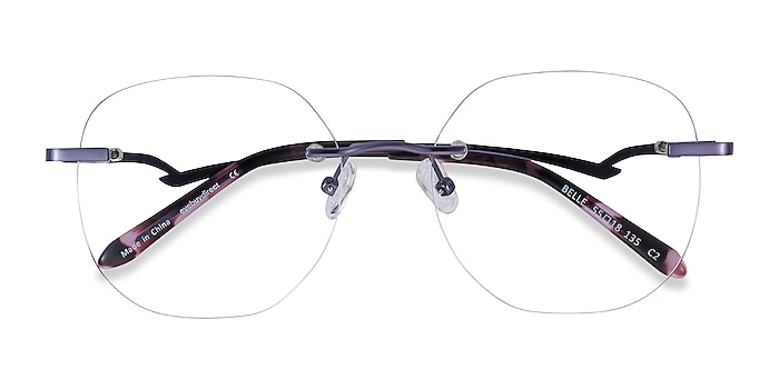Purple Belle -  Vintage Metal Eyeglasses