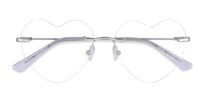 Glitter Silver Spark -  Metal Eyeglasses