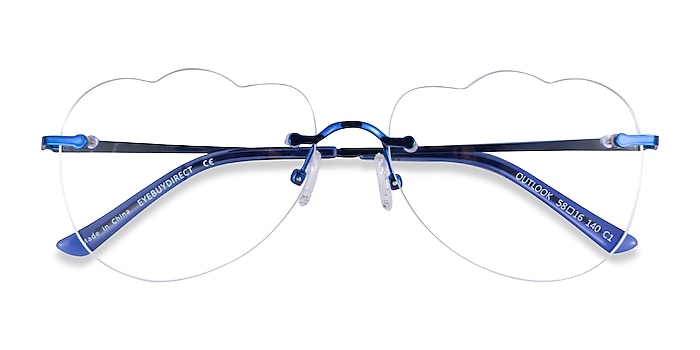 Blue Outlook -  Metal Eyeglasses