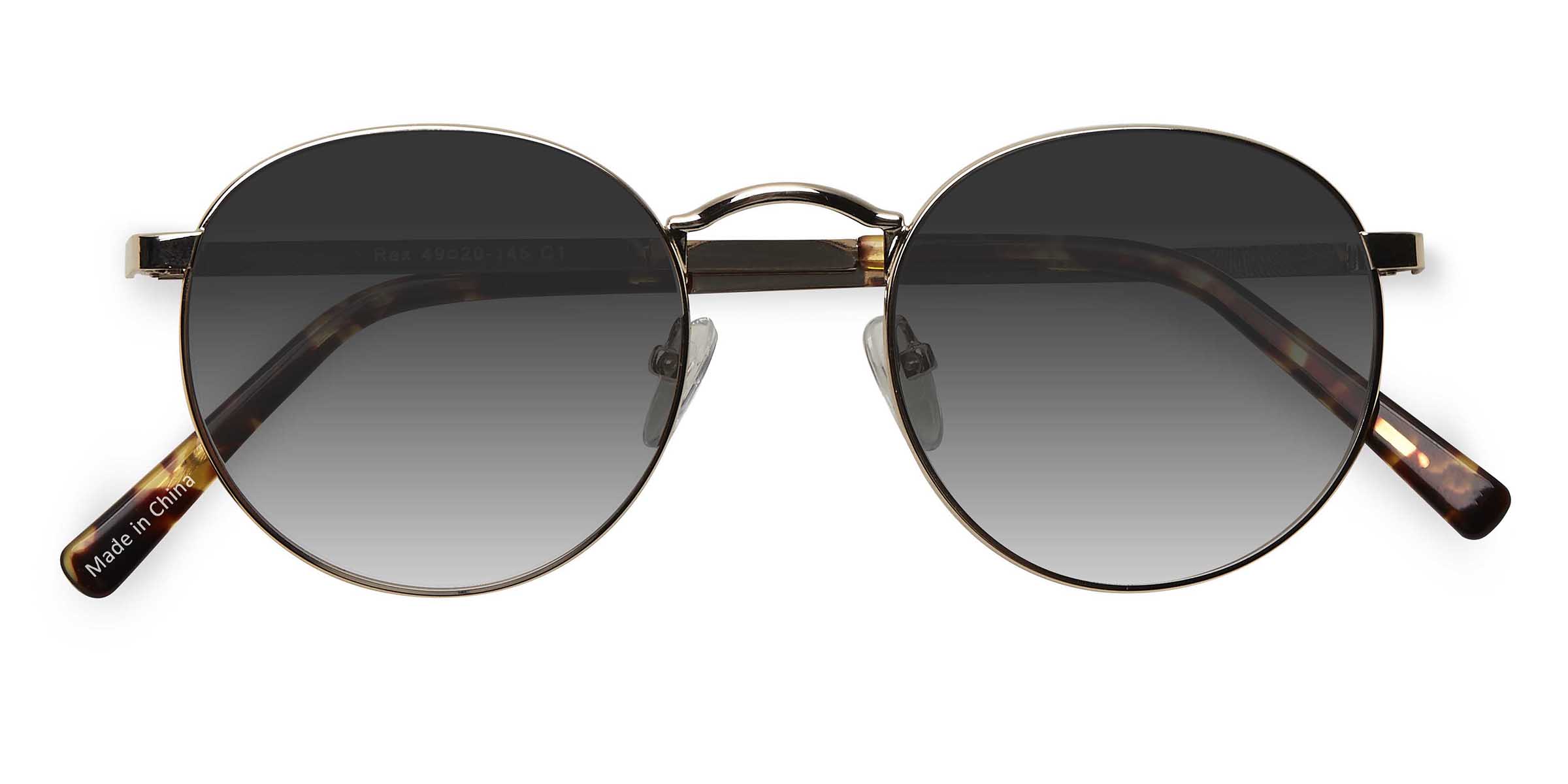 Unisex s roundMetal Prescription sunglasses - Eyebuydirect s Rex