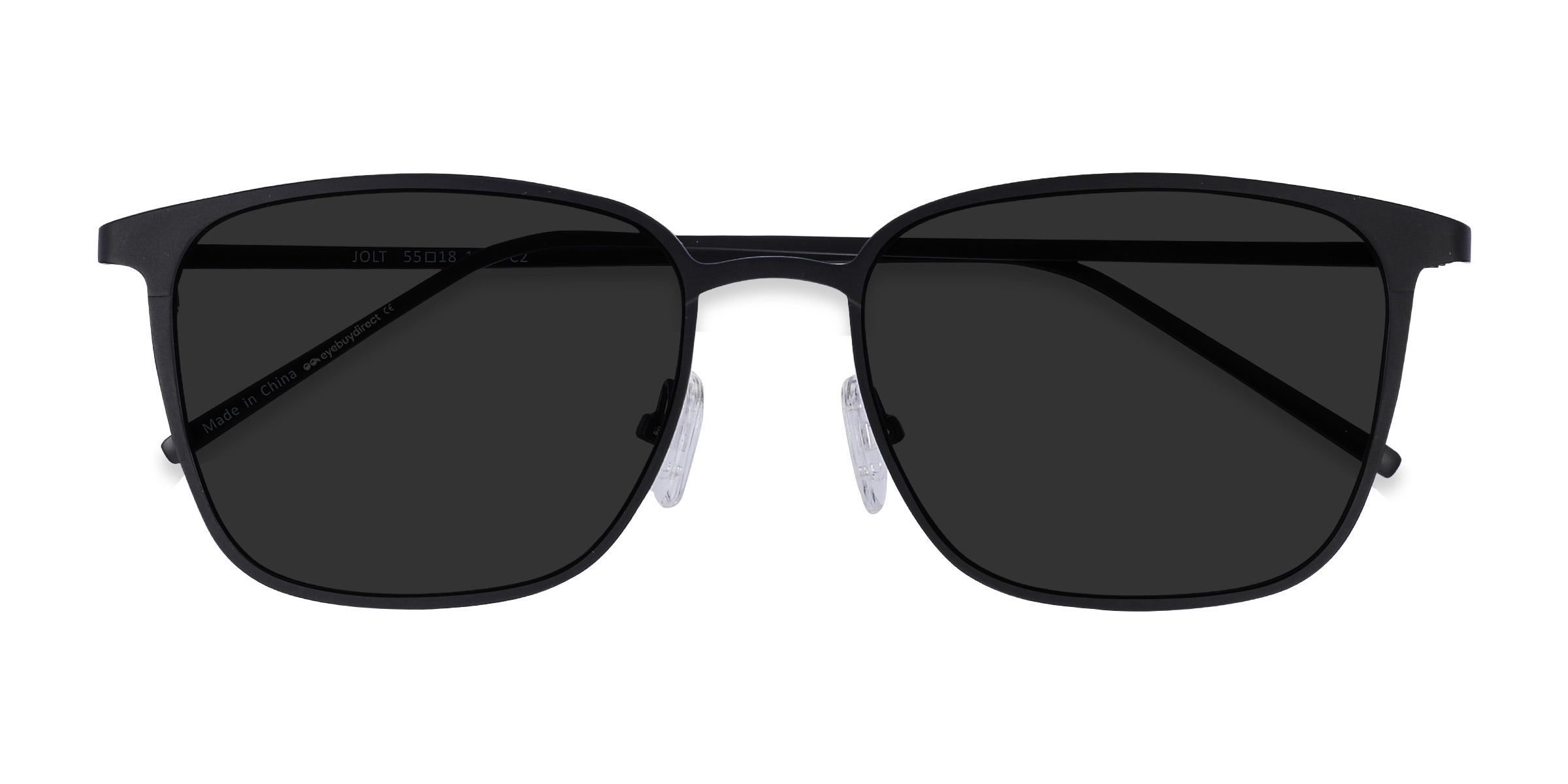 Jolt Rectangle Black Frame Sunglasses For Men Eyebuydirect