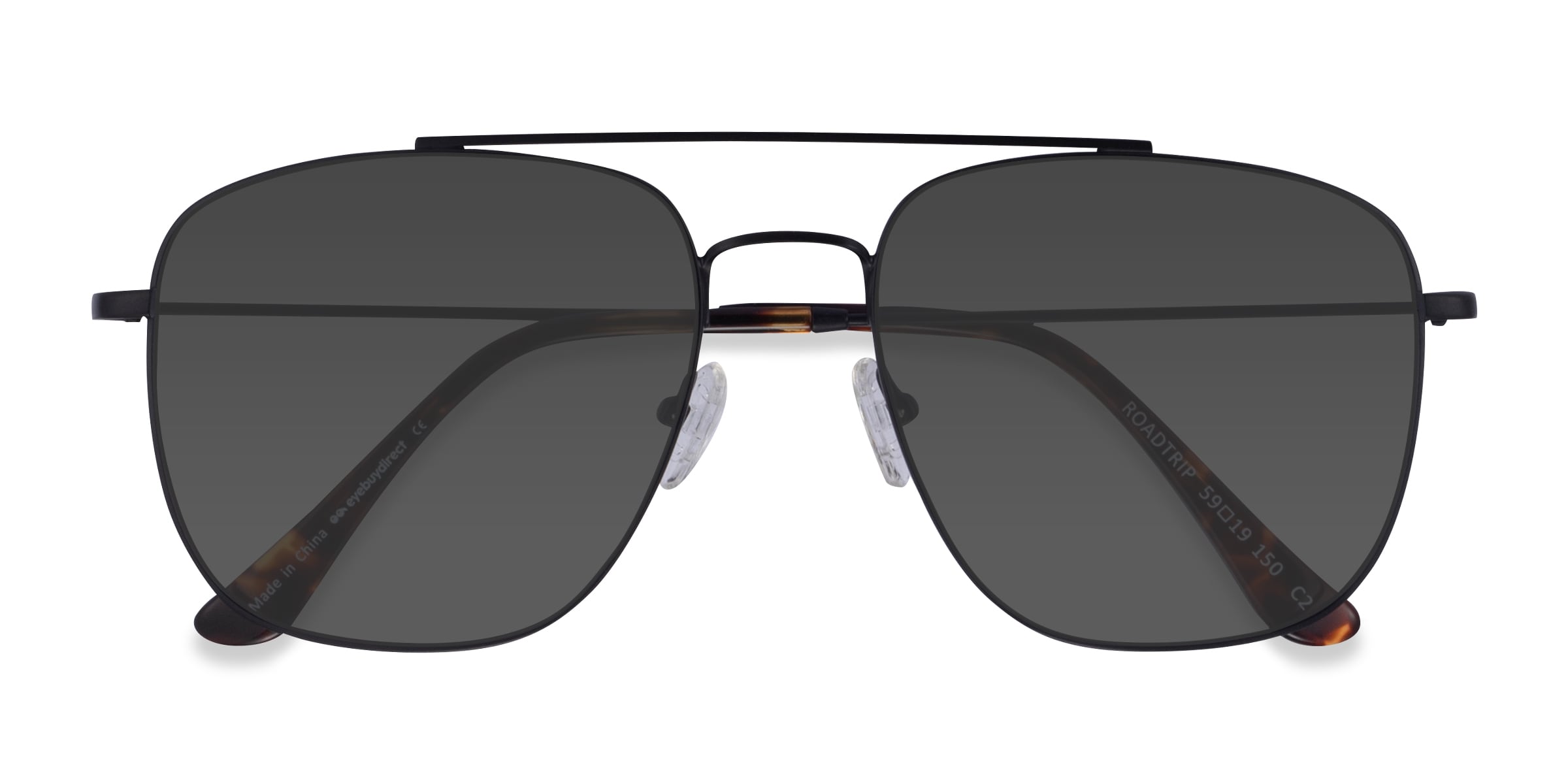 Noir Roadtrip - Métal Lunettes de soleil