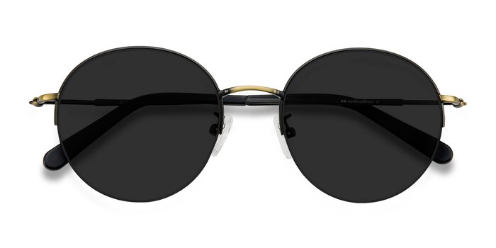 Black Bronze Sun Albee -  Metal Sunglasses