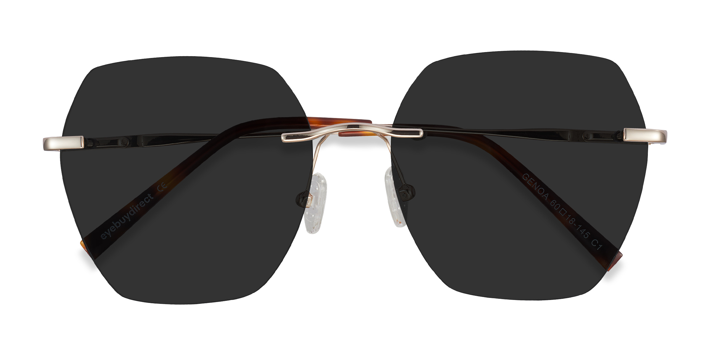Female s squareMetal Prescription sunglasses - Eyebuydirect s Genoa