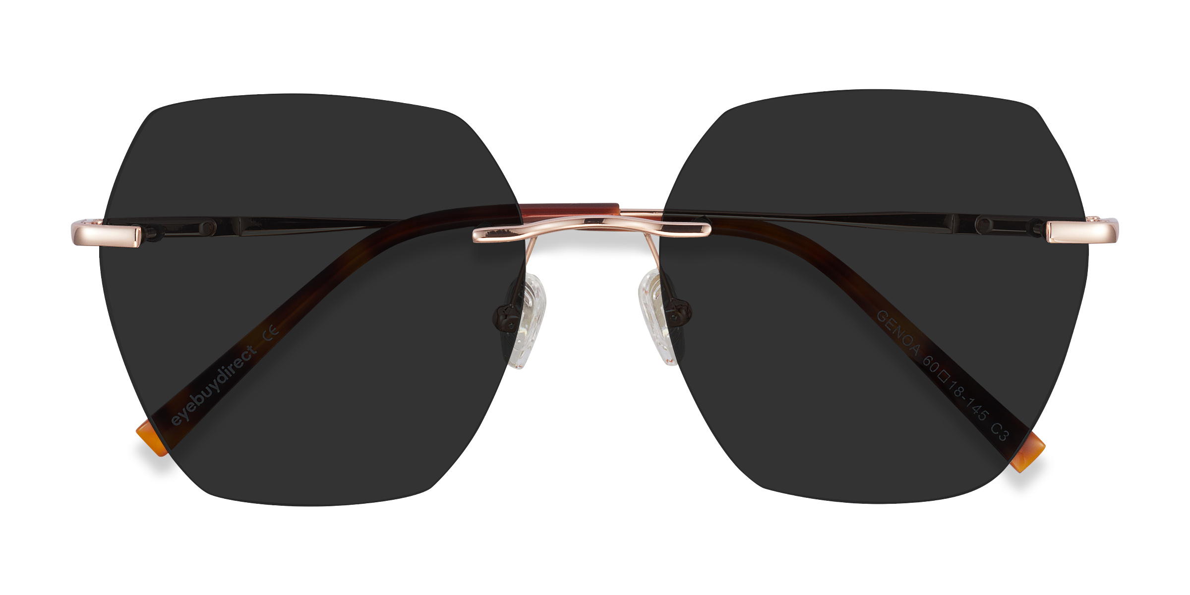 Female s squareMetal Prescription sunglasses - Eyebuydirect s Genoa