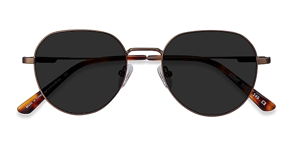 Event - Round Bronze Frame Prescription Sunglasses | EyeBuyDirect