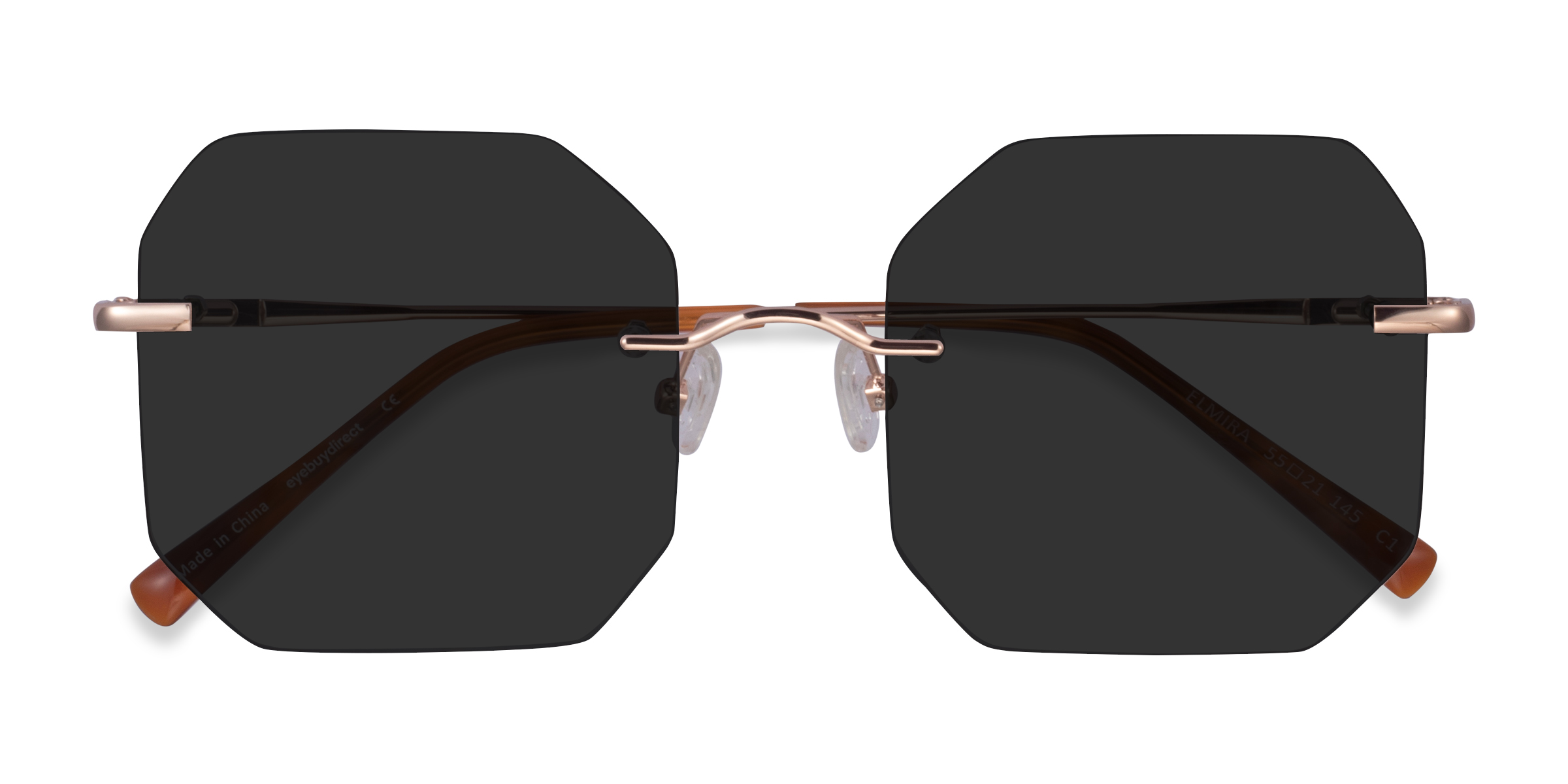 Female s squareMetal Prescription sunglasses - Eyebuydirect s Elmira