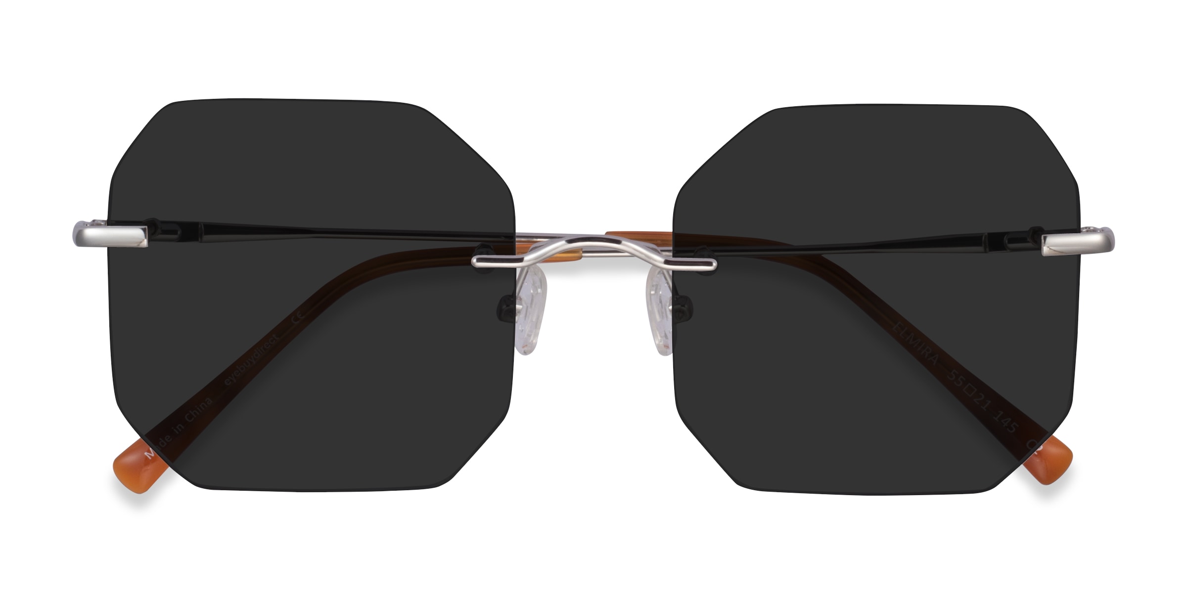 Female s square Silver Metal Prescription sunglasses - Eyebuydirect s Elmira 139$