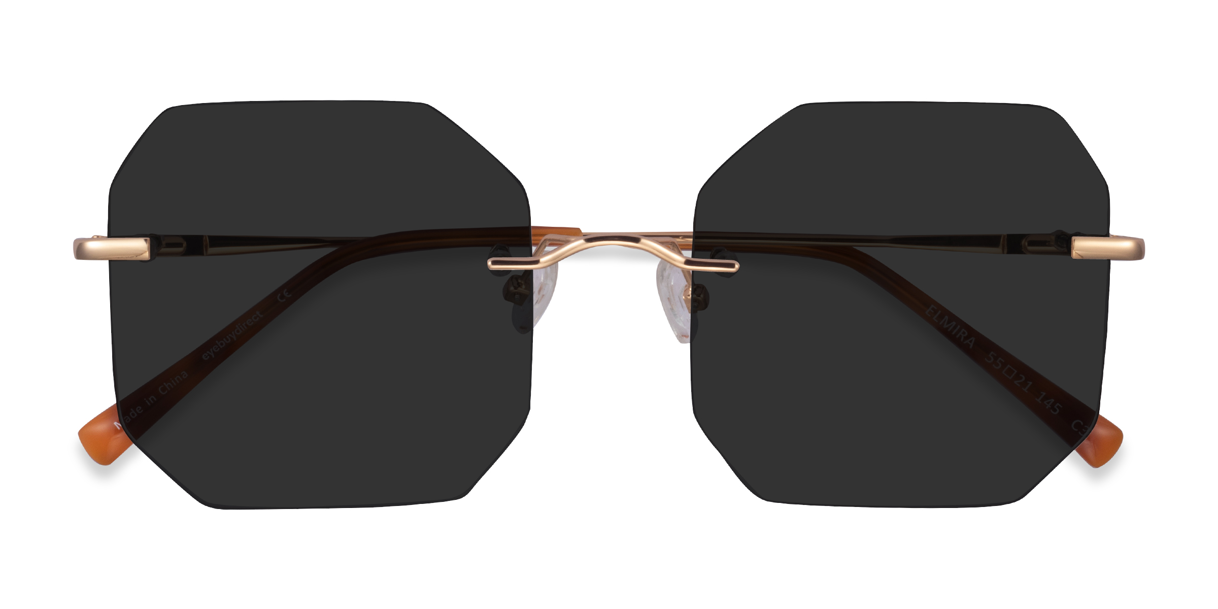Female s squareMetal Prescription sunglasses - Eyebuydirect s Elmira
