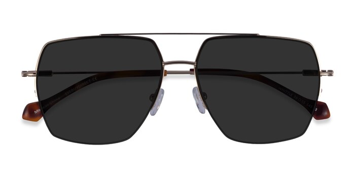 Gold Whittle -  Metal Sunglasses