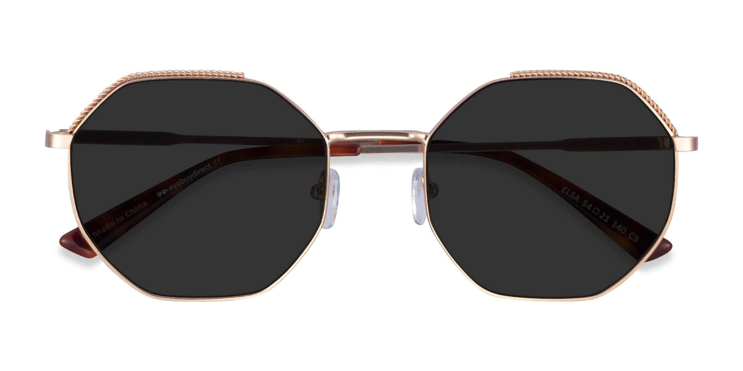 Unisex s geometricMetal Prescription sunglasses - Eyebuydirect s Elsa