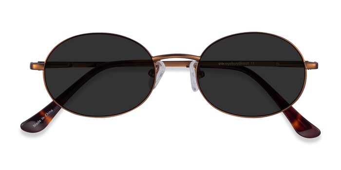 pakke tandpine klud Culture - Oval Bronze Frame Prescription Sunglasses | Eyebuydirect