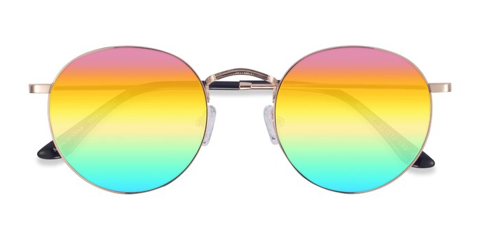 Gold Whisky -  Metal Sunglasses