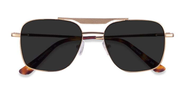 Eastman - Aviator Gold Frame Sunglasses For Men | Eyebuydirect