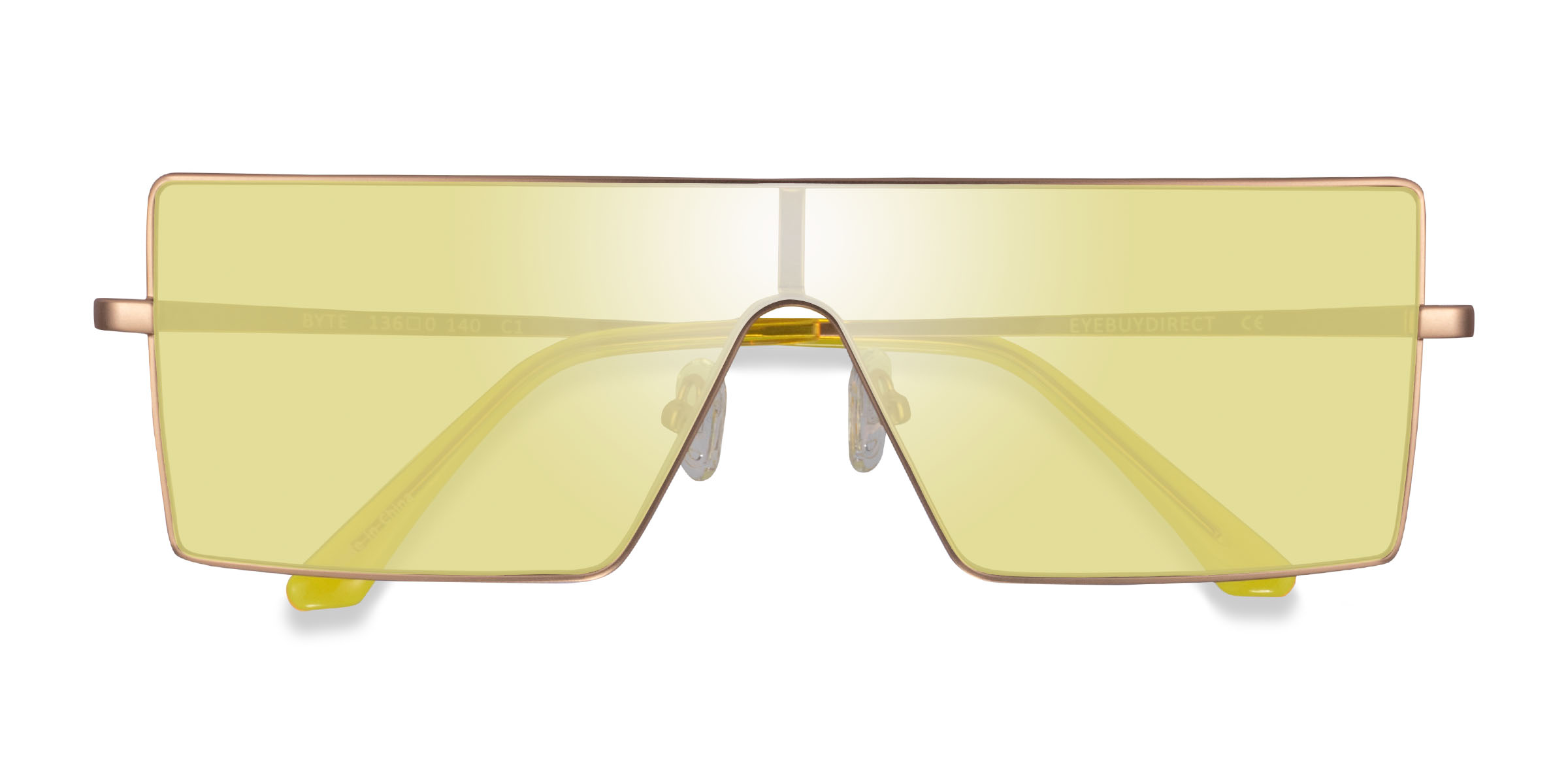 Unisex s rectangleMetal Prescription sunglasses - Eyebuydirect s Byte