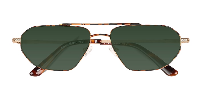Red Tortoise Viper -  Metal Sunglasses