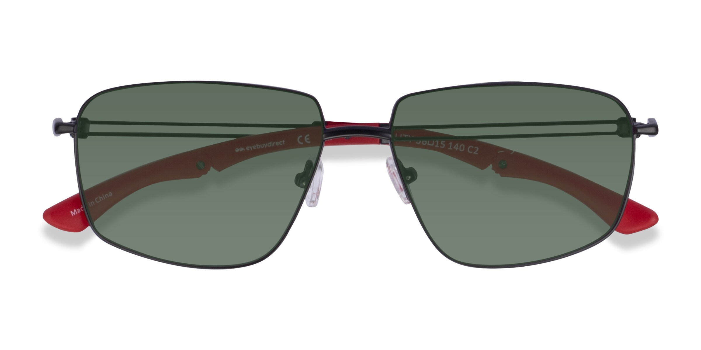 Matte Black Vitality - Metal Sunglasses