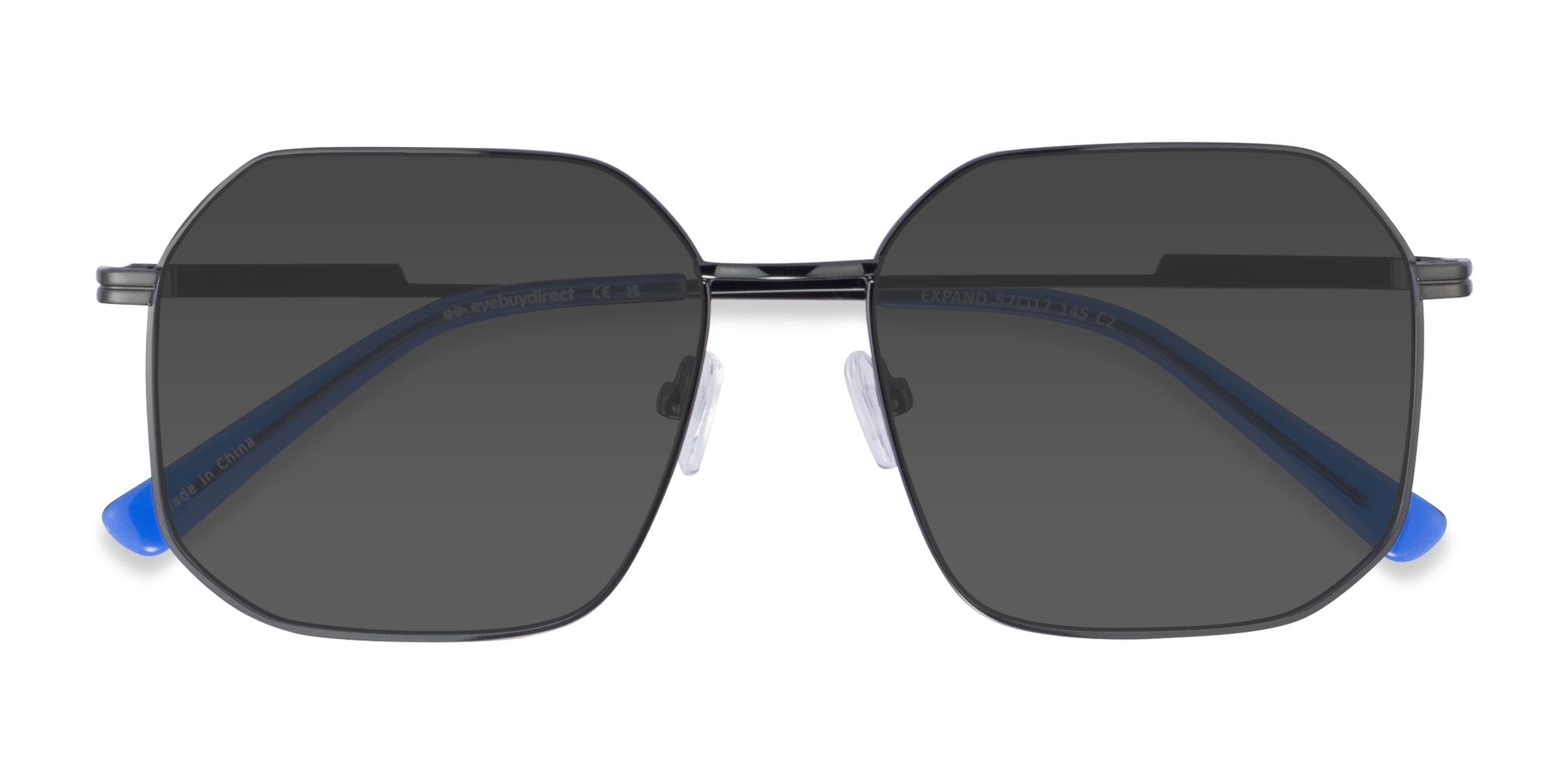Unisex s squareMetal Prescription sunglasses - Eyebuydirect s Expand