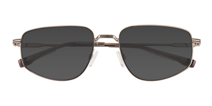 Light Brown Collin -  Metal Sunglasses