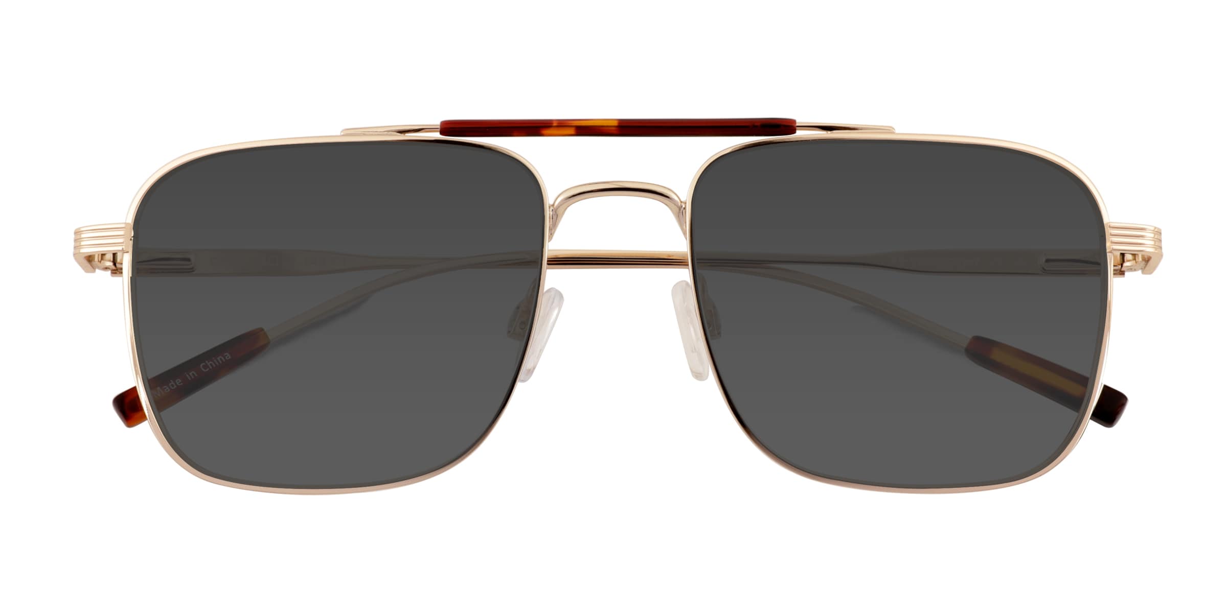 Unisex s aviator Tortoise Gold Metal Prescription sunglasses - Eyebuydirect s Dean $63