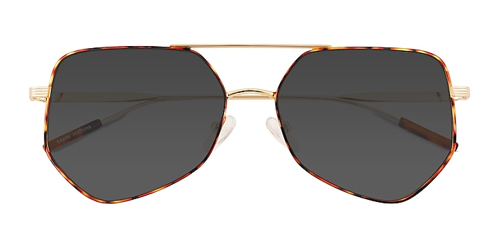 Tortoise Gold Ryan -  Metal Sunglasses