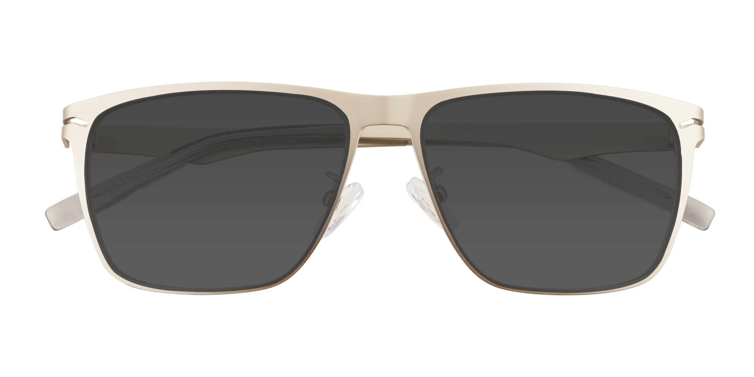 Male s square Matte Silver Metal Prescription sunglasses - Eyebuydirect s Geoff 28$