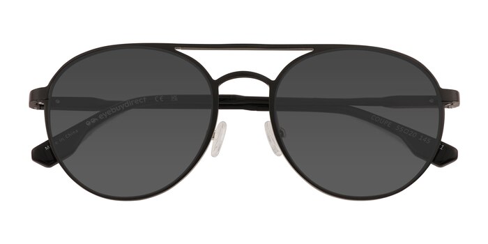 Matte Black Coupe -  Aluminium Alloy Sunglasses